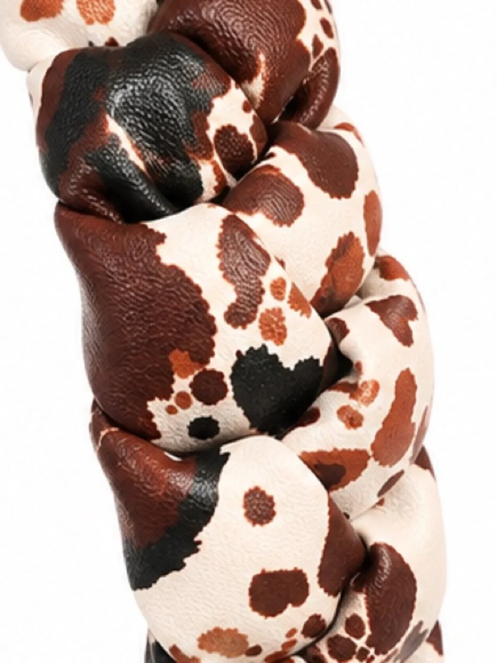 Betsey Johnson Xonorthy Woven Cow-Print Hearted Woven Shoulder Bag